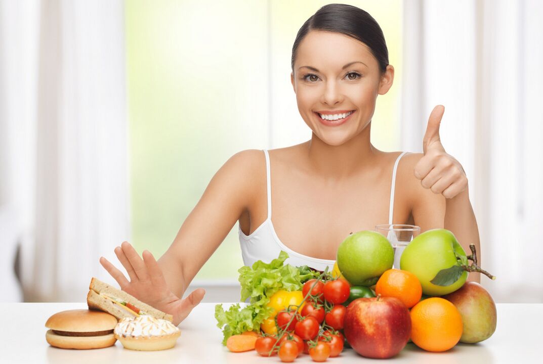 Healthy diet is shown to women for the treatment and prevention of cystitis