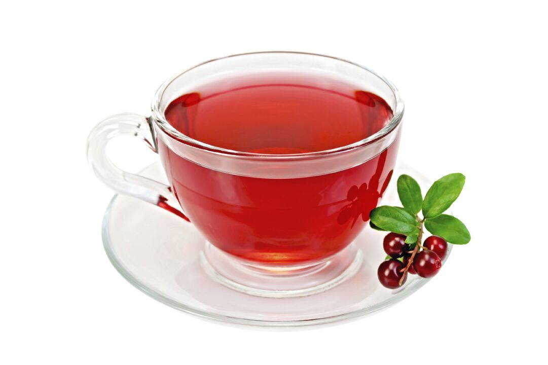 Quickly relieves inflammation in cranberry drink from cystitis