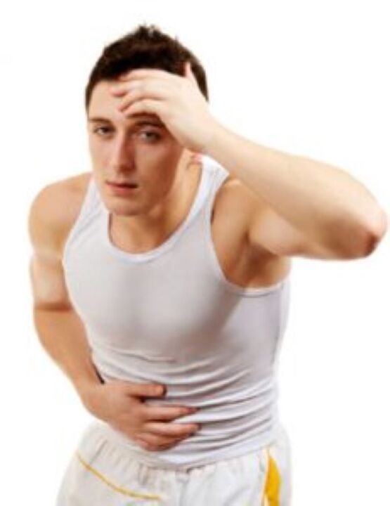 The appearance of cystitis in men